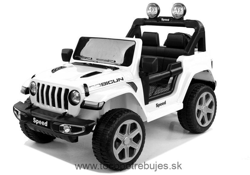 LeanToys Elektrické autíčko Jeep FT-938, biela