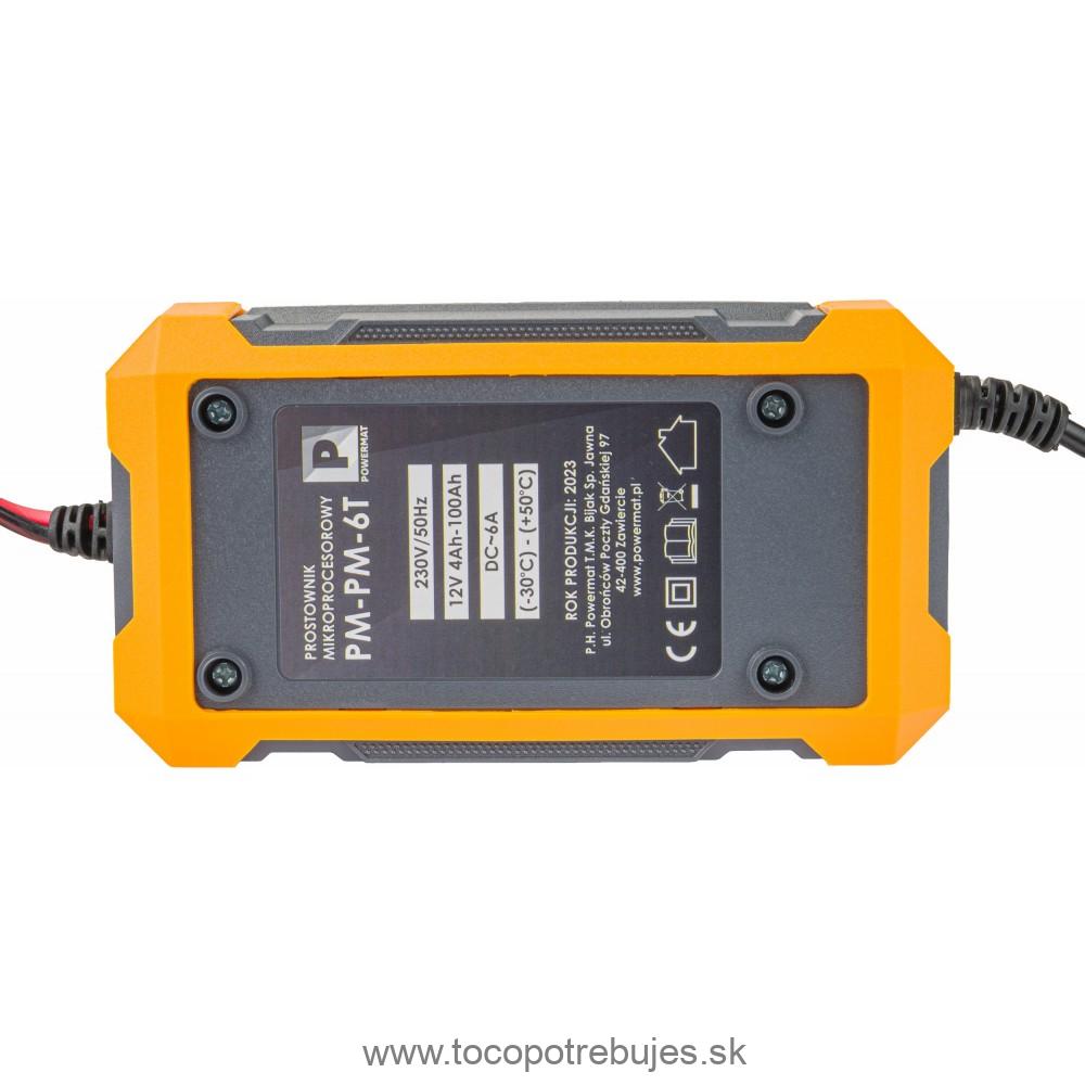 Mikroprocesorový batériový usmerňovač 12V PM-PM-6T