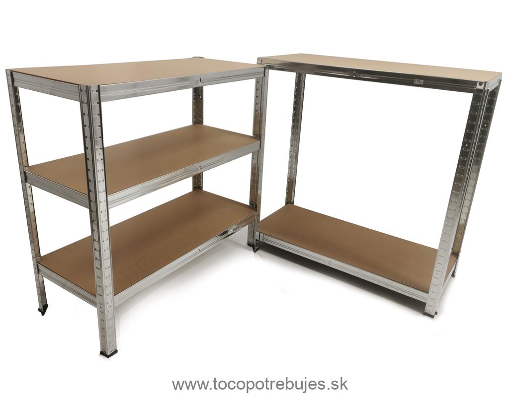 Kovový úložný regál, 180x90x40 cm, 875 kg