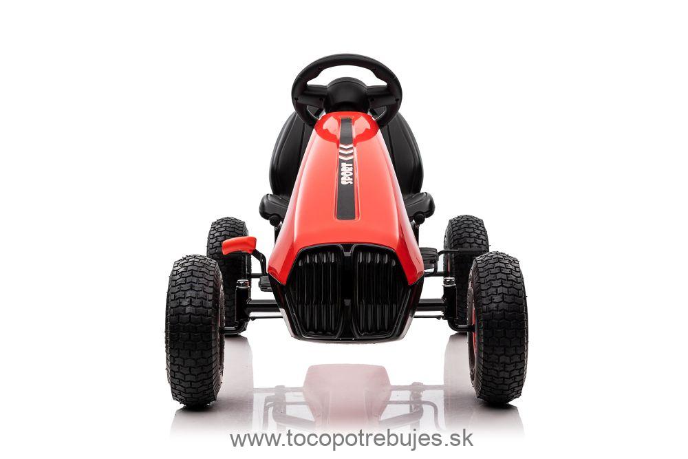 LeanToys L11908 Gokart šlapacia kára G208 - červená