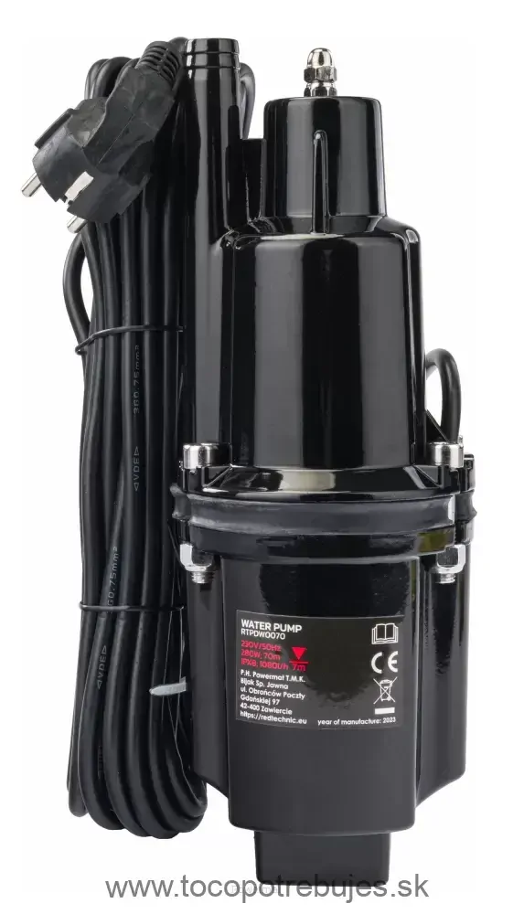 Ponorné membránové čerpadlo 280W - RED TECHNIC RTPDW0070