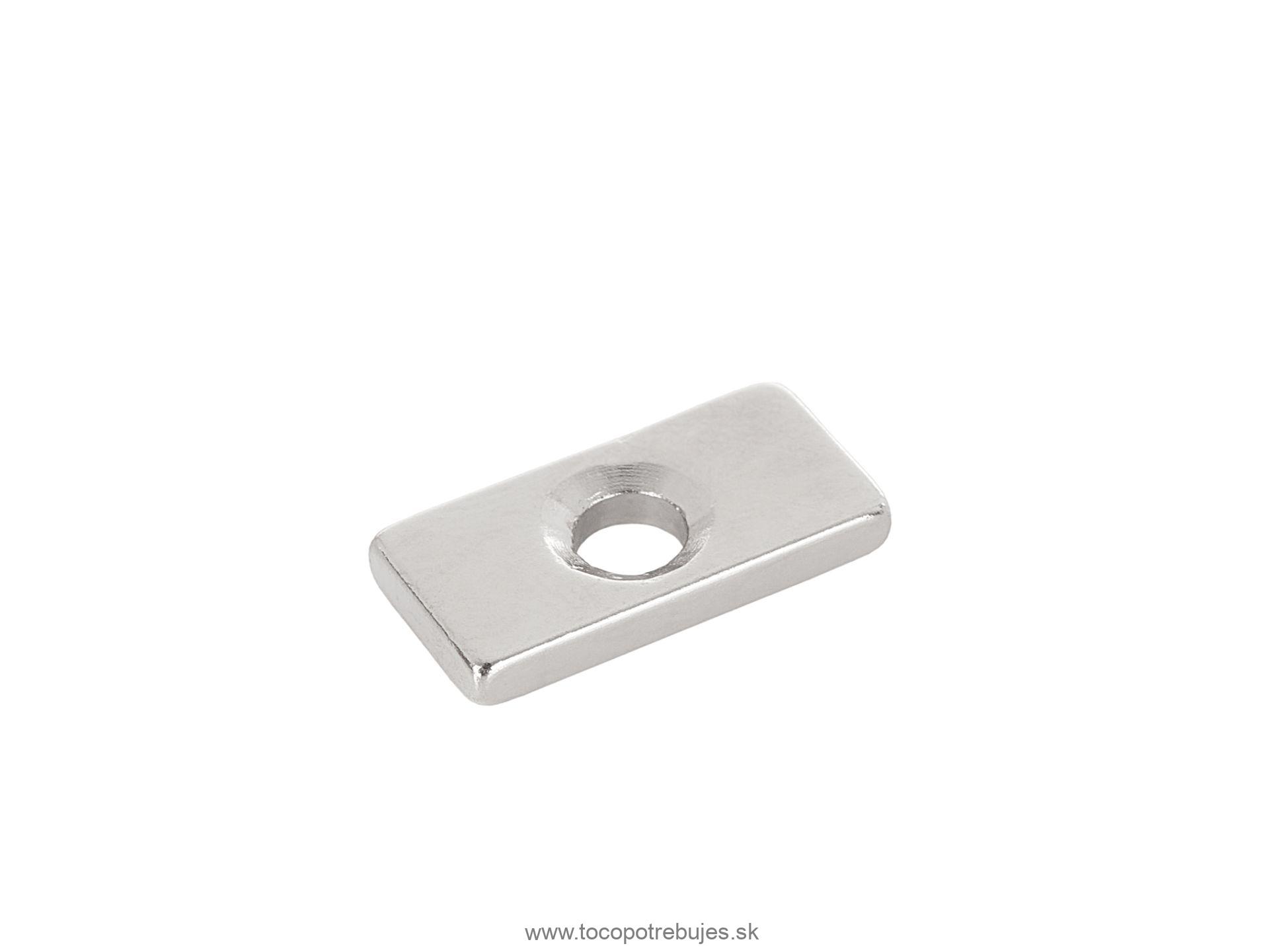 Neodymový magnet 20x10x3mm 2ks - GEKO G02422