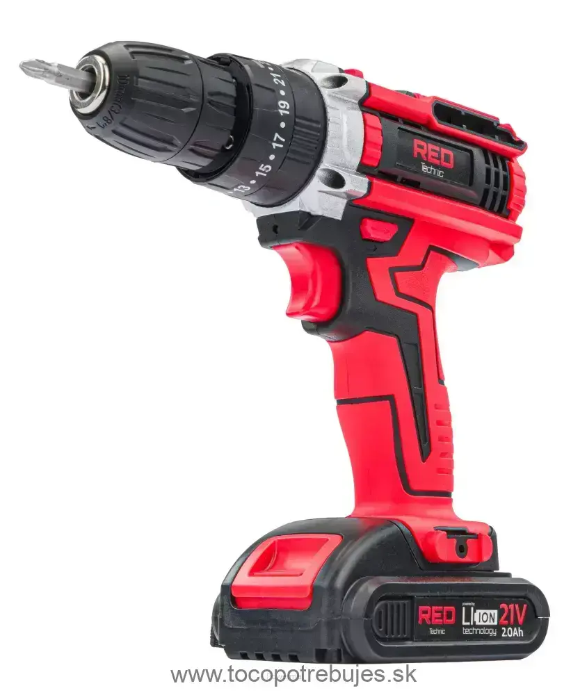 Akumulátorový skrutkovač RTWA0076, nárazový, 20V - RED TECHNIC RTWA0076