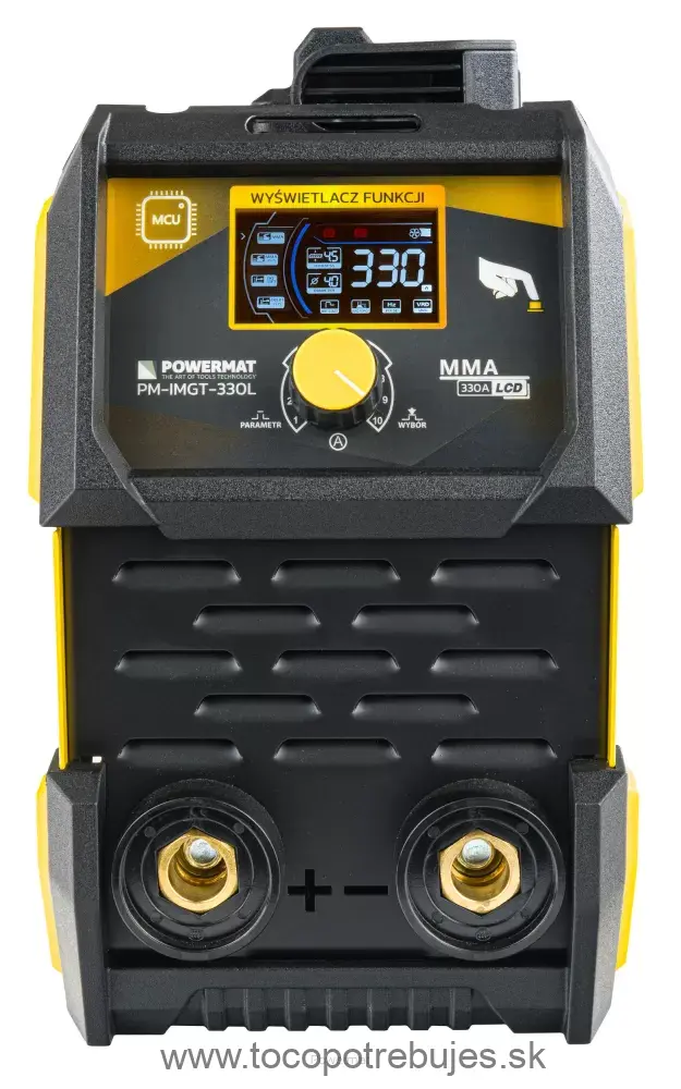 Invertorová zváračka LCD MMA PULSE TIG-LIFT 330A IGBT - POWERMAT PM-IMGT-330L