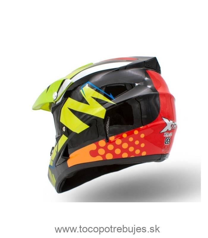 Prilba junior cross XTR -125 Žltá