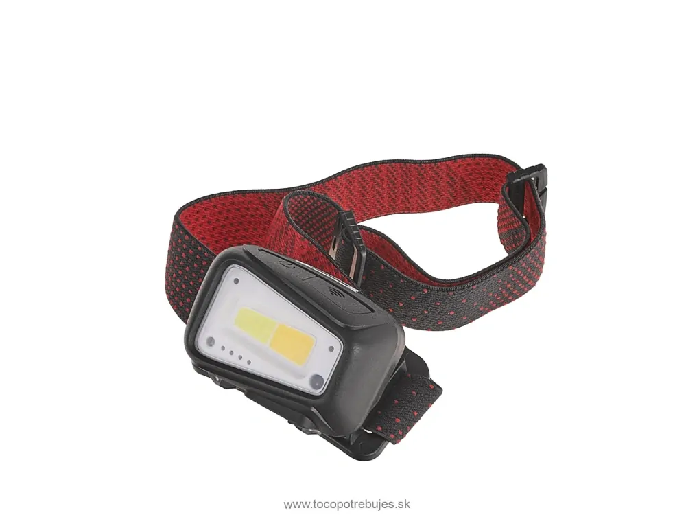 Čelovka s pohybovým senzorom, COB LED 5W+3W, 520lm, USB nabíjanie - Tvardy T00951