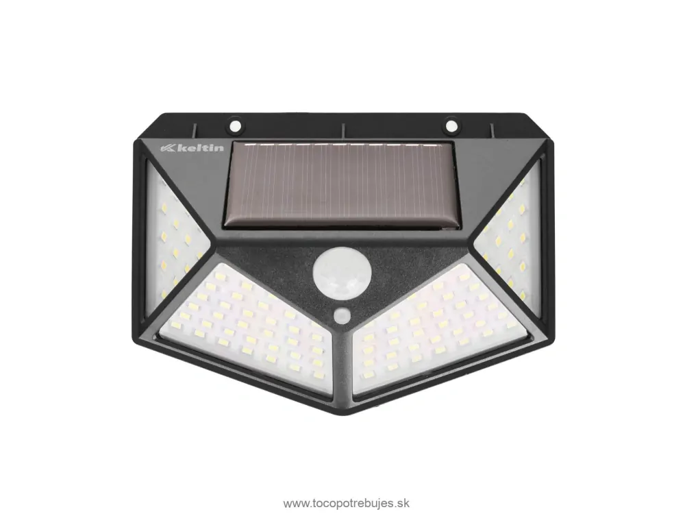 Solárna lampa so súmrakovým a pohybovým senzorom 50W - Keltin K02025
