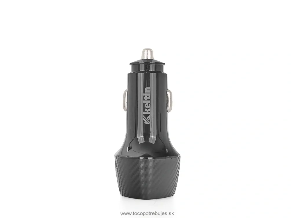 Nabíjačka do auta s funkciou rýchleho nabíjania 2xUSB QC3 - Keltin K02221