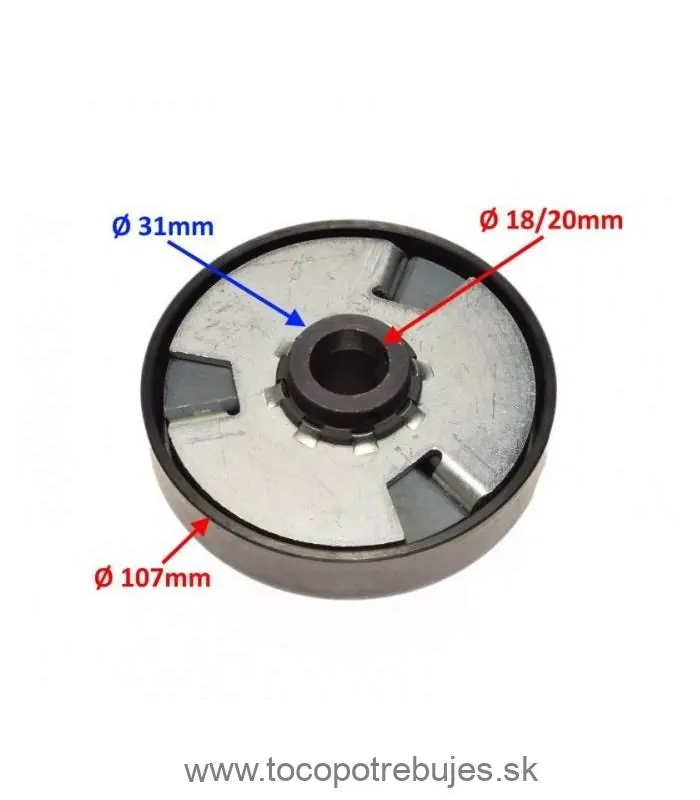 Spojka kompletná pre motor Lifan - 12zb (pre reťaz 08A-1)