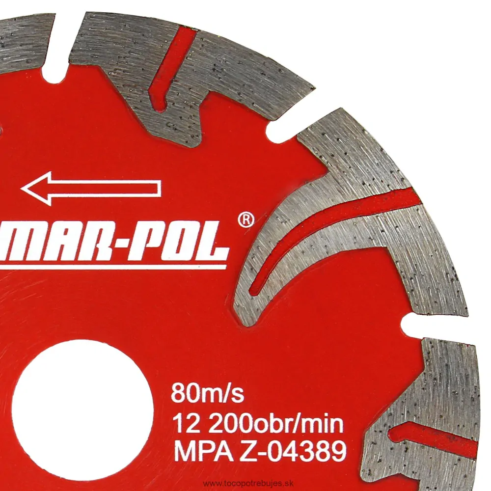 Diamantový kotúč na betón 125x7.5x22,2 - MAR-POL M08733
