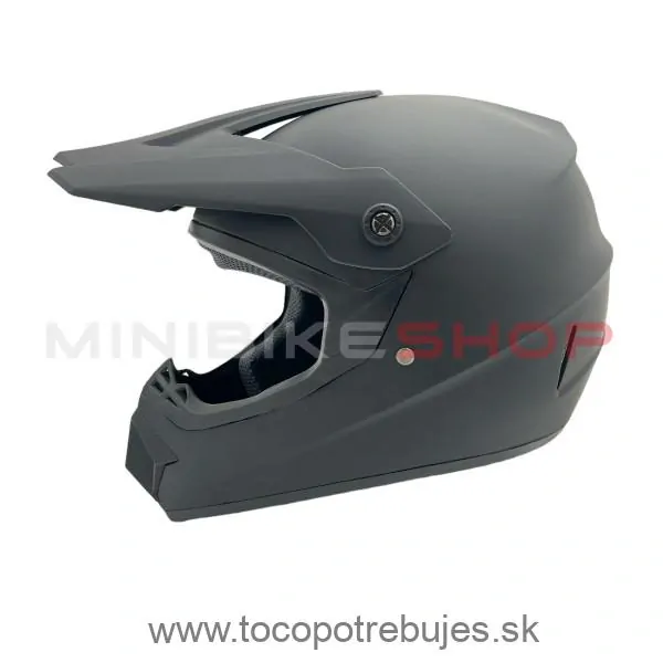 Dětská cross helma Future Black Matt