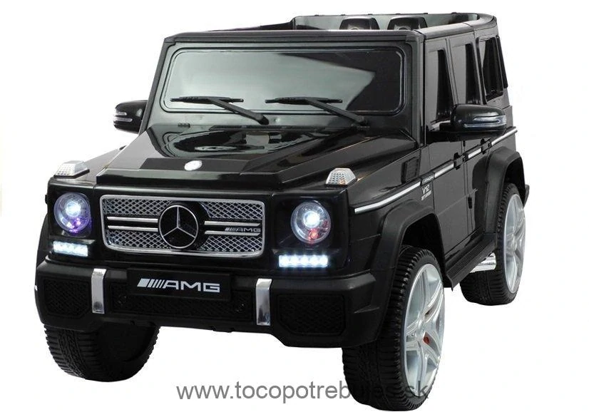 LeanToys l2517 EXTRA veľké elektrické autíčko Mercedes G65 AMG, 2x45W motor, čierna