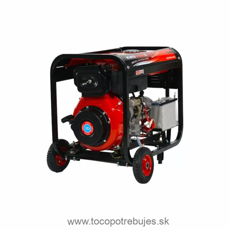 Naftová elektrocentrála, 6500W, 12/230V - Kraft&Dele KD122