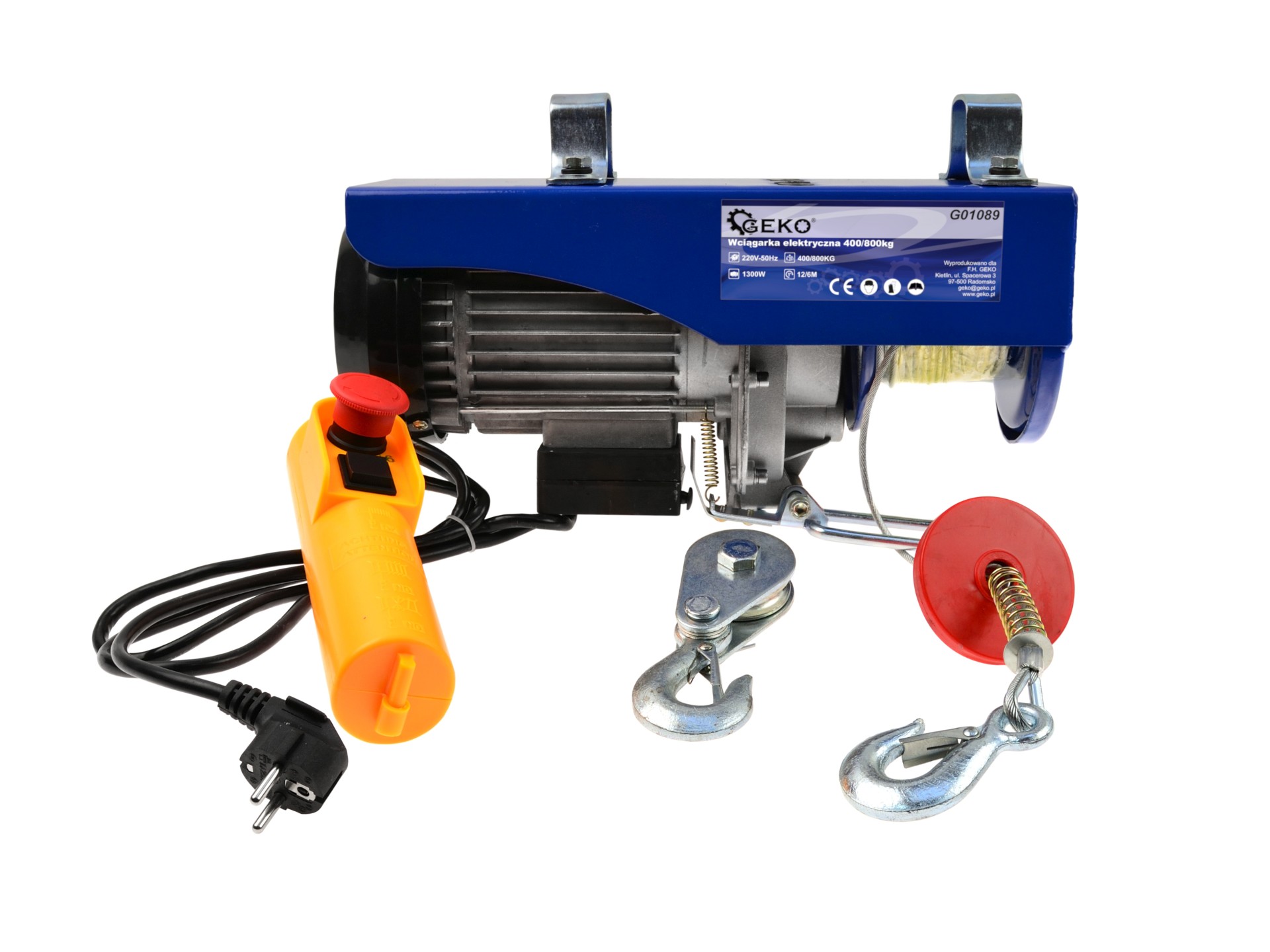 Elektrický lanový navijak 400/800 kg - GEKO G01089