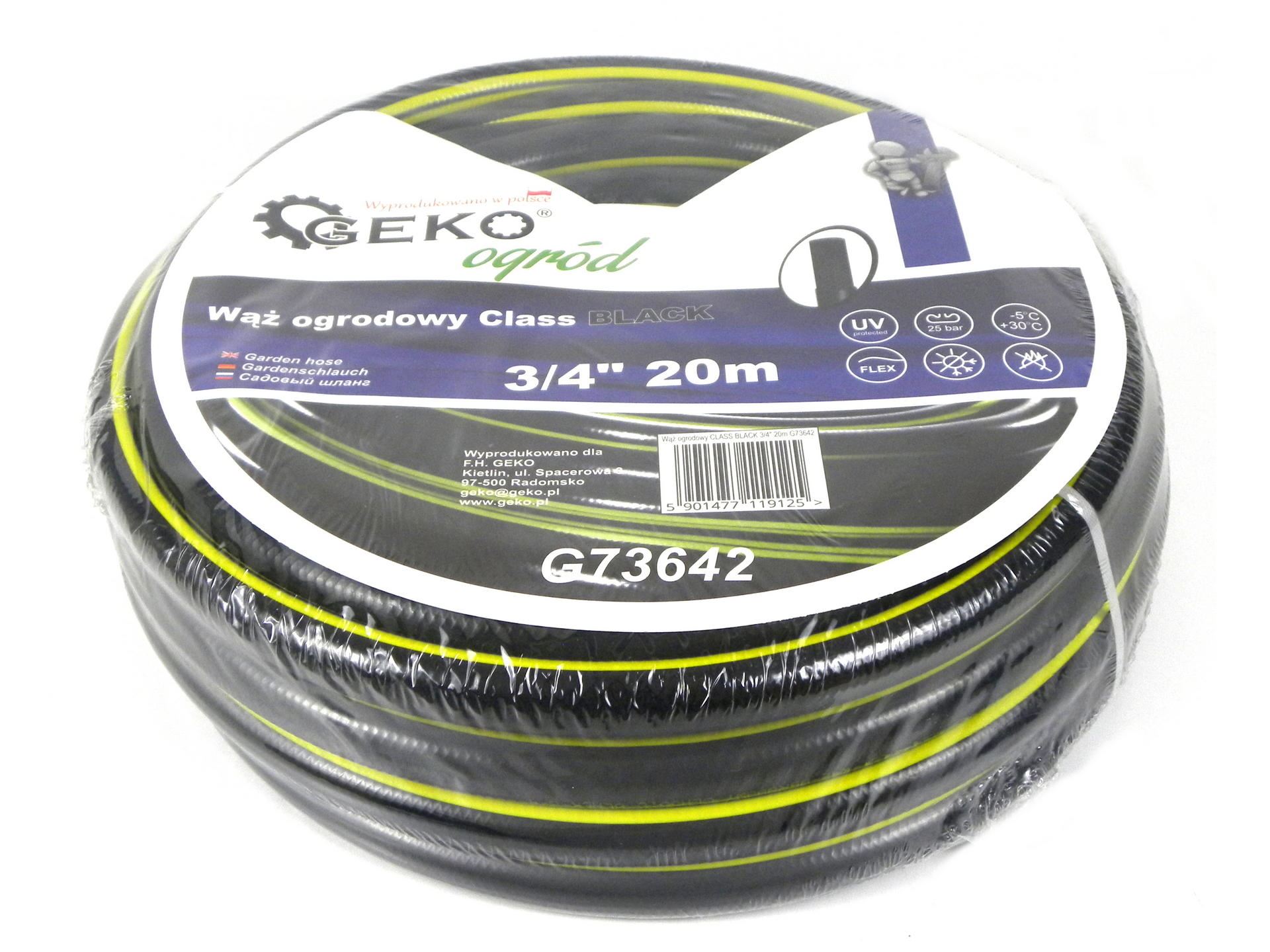 Záhradná hadica CLASS BLACK 3/4" 20m - GEKO G73642
