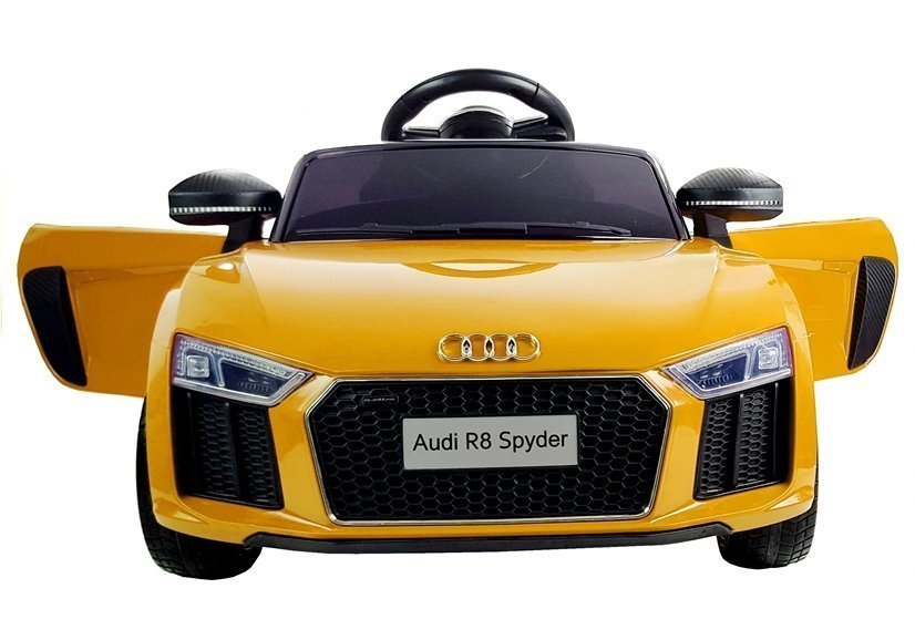 LeanToys Elektrické autíčko Audi R8, 2x45W motor, žlté