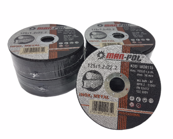 Rezný kotúč na železo 125x1.2x22.2mm - MAR-POL M08115