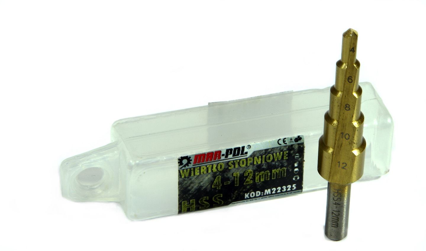 Postupný stupňovitý vrták 4-12mm - MAR-POL M22325