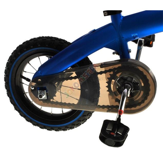 Odrážací a klasický bicykel 12" , Pony 6v1 + Maskot , modrý