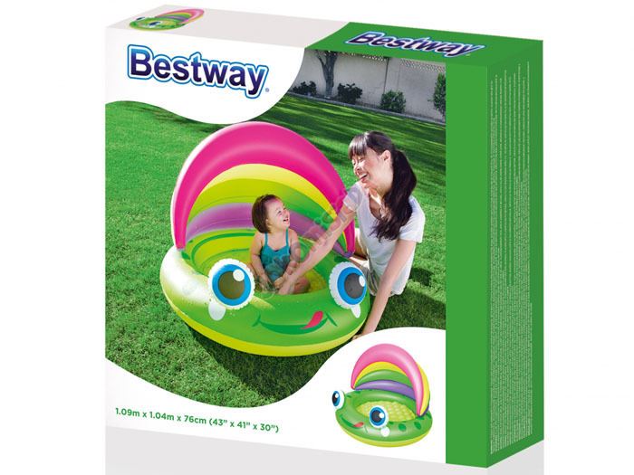 Bestway Dětský nafukovací bazén žabka 109 x 104 x 76 cm