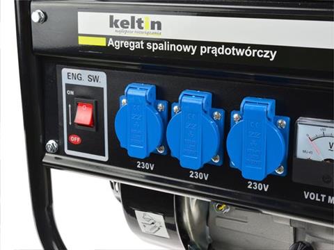 KELTIN K00256 ELEKTROCENTRÁLA 2,5kW GENERÁTOR PRÚDU 6,5HP 2500W 230V /400V (ELEKTROCENTRÁLA 2500W)