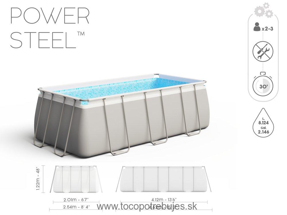 Bestway 56457 Power Steel 412x201x122 cm