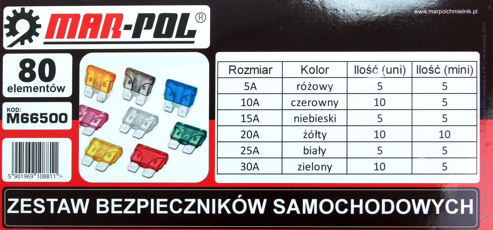 Sada poistiek automobilov 80 ks - MAR-POL M66500