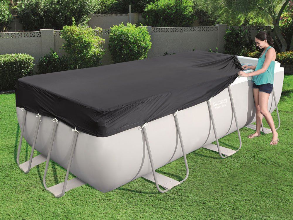 Bestway 58232 Krycia plachta na bazén s konštrukciou 3,96 x 1,85 m
