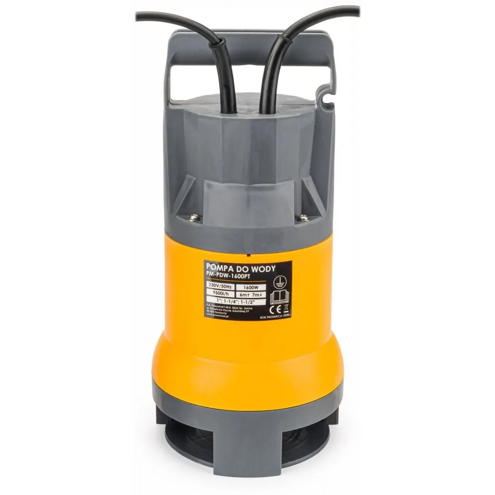 Kalové čerpadlo 1600W PM-PDW-1600PT - POWERMAT