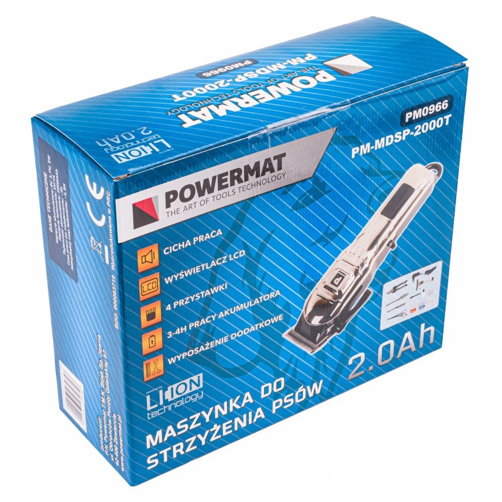 Elektrický strihací strojček pre psov a mačky - Powermat PM-MDSP-2000T