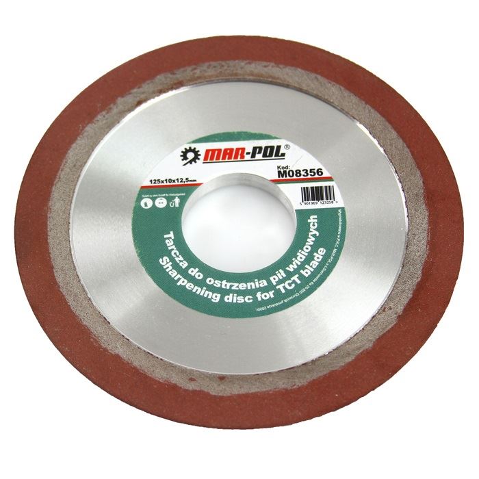 Kotúč na brúsenie pílových kotúčov 125x12,5x10mm - MAR-POL M08356