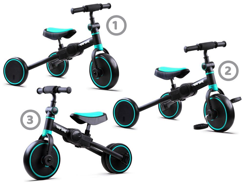 Detské odražadlo Tiny Bike 3v1, modrá