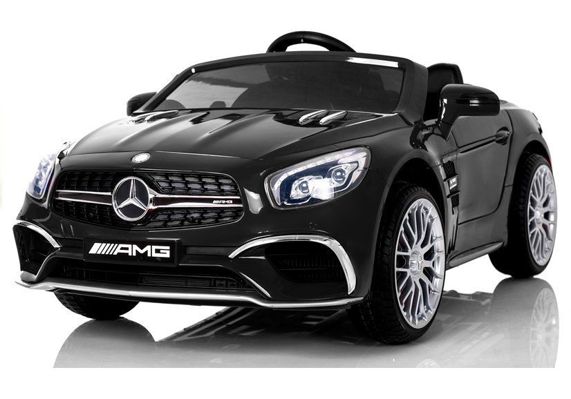 LeanToys Elektrické autíčko L7287  Mercedes SL65, čierne lakované