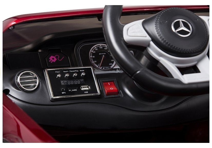 LeanToys elektrické autíčko L3966, Mercedes S63 červené lakované
