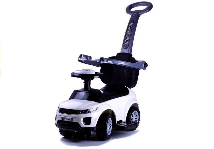 LeanToys Detské odrážadlo s chodítkom 614W - biele