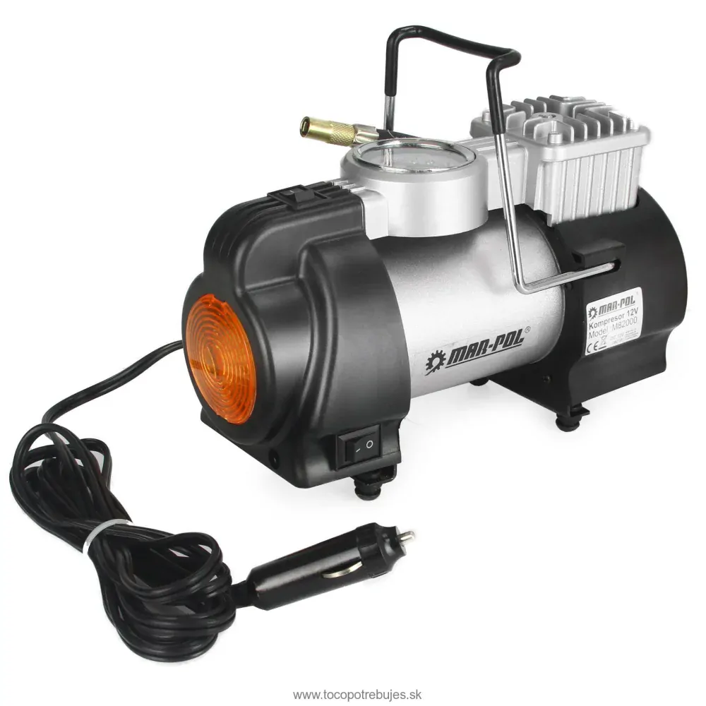 Marpol M82000 Automobilový kompresor, pumpa na kolesá do auta, pumpovanie 12V