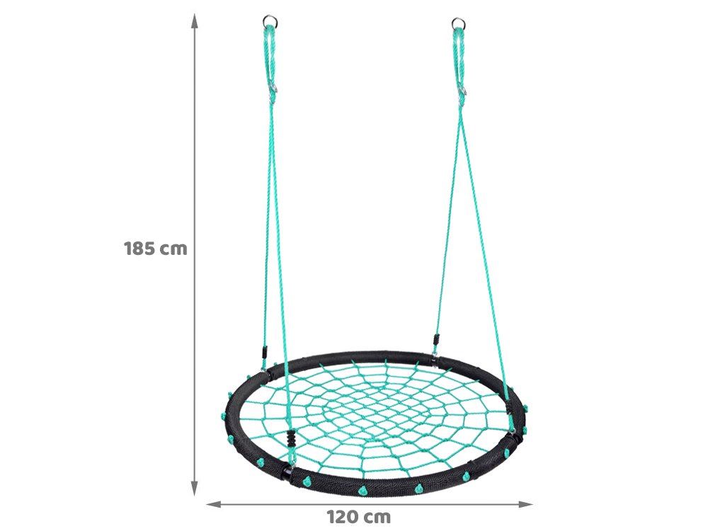 SkyFlyer Hojdačka Bocianie Hniezdo 120 cm, nosnosť 150kg, zelená