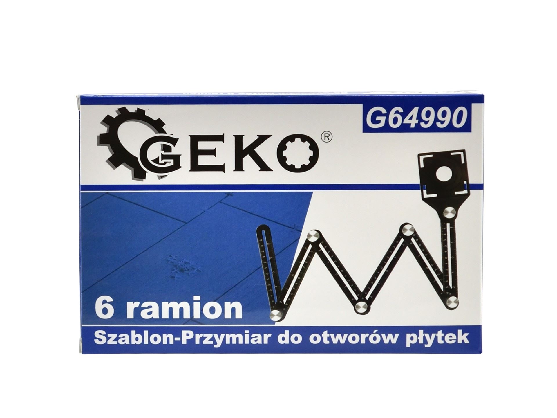 Nastaviteľná hliníková šablóna na vŕtanie otvorov - GEKO G64990