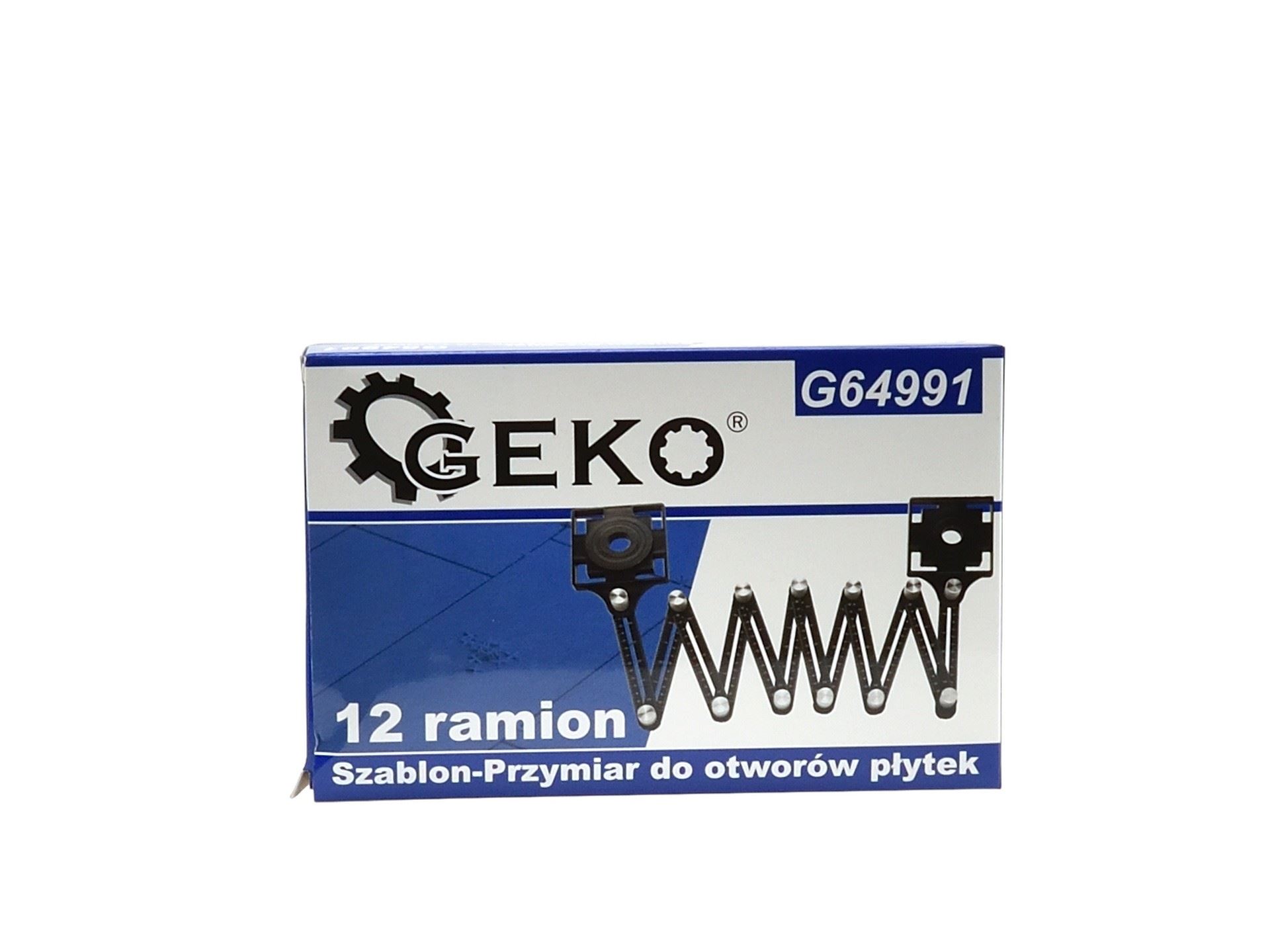 Nastaviteľná hliníková šablóna na vŕtanie otvorov - GEKO G64991
