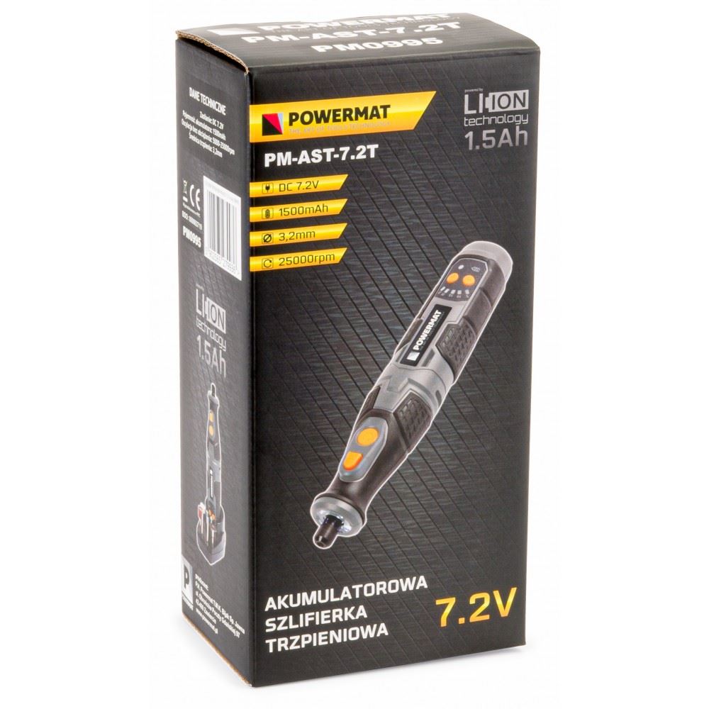 Akumulátorová stopková brúska PM-AST-7.2T - POWERMAT