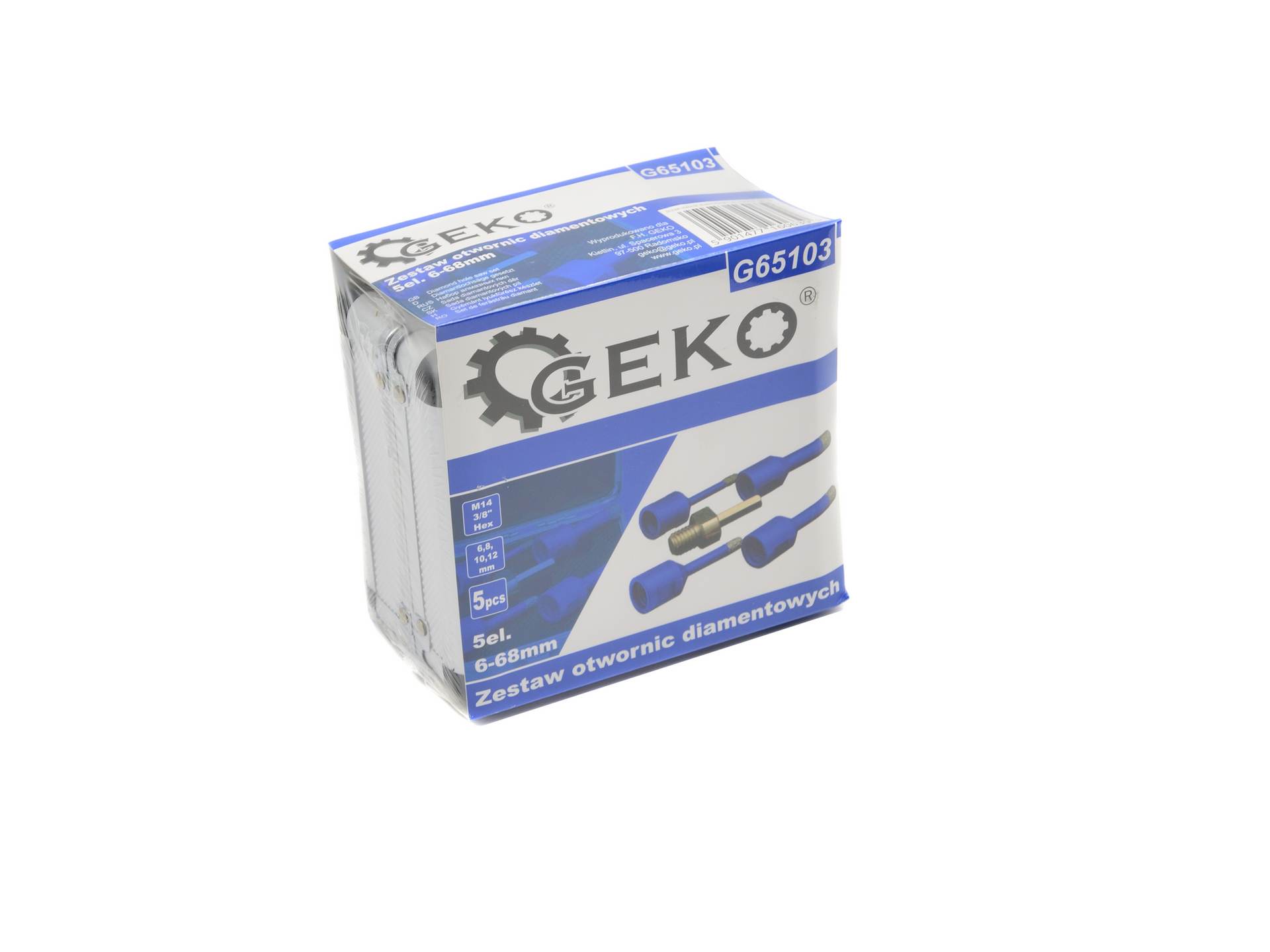 Sada diamantových vŕtacích koruniek na dlaždice 6-12mm 5ks - GEKO G65103