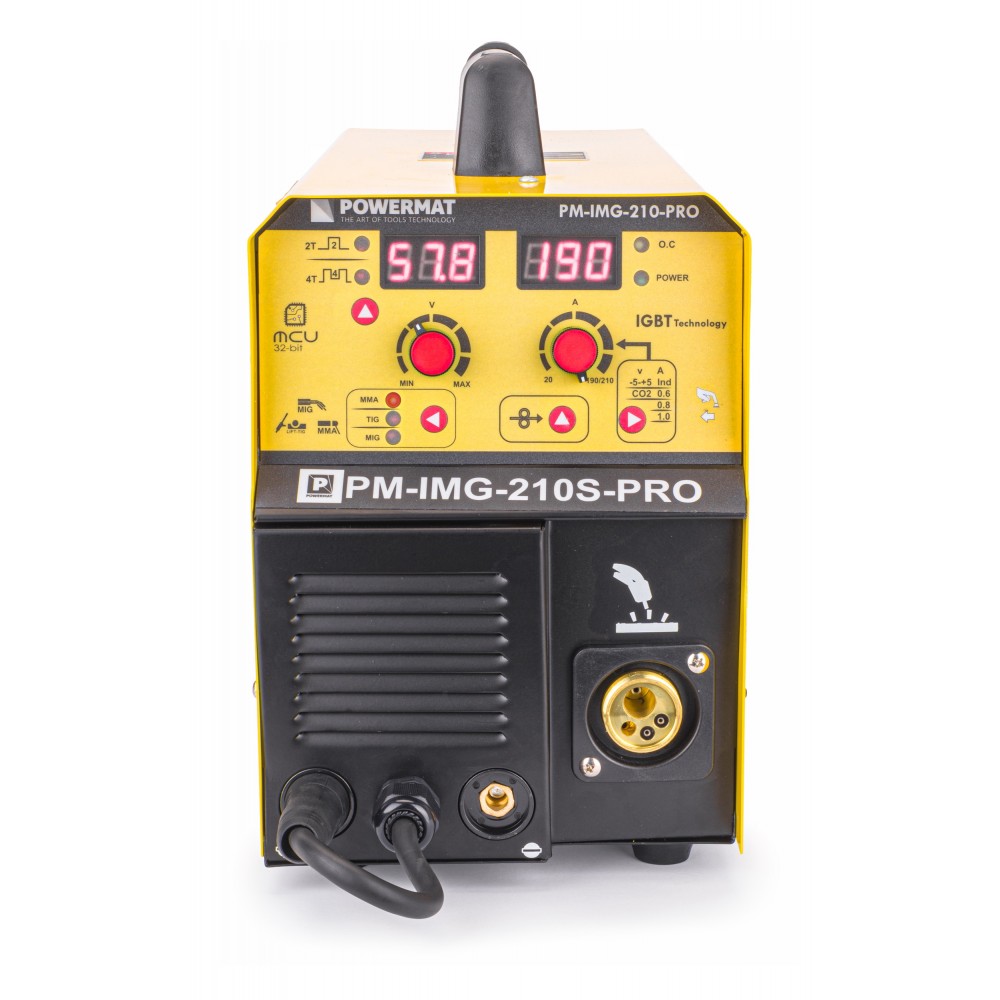 Invertorová zváračka MIG/MAG/MMA/TIG 210A PM-IMG-210S-PRO - POWERMAT
