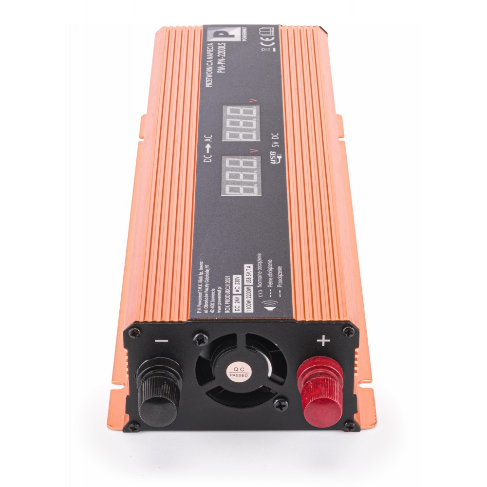 Menič napätia 24V/230V 2200W LCD PM-PN-2200LS - POWERMAT