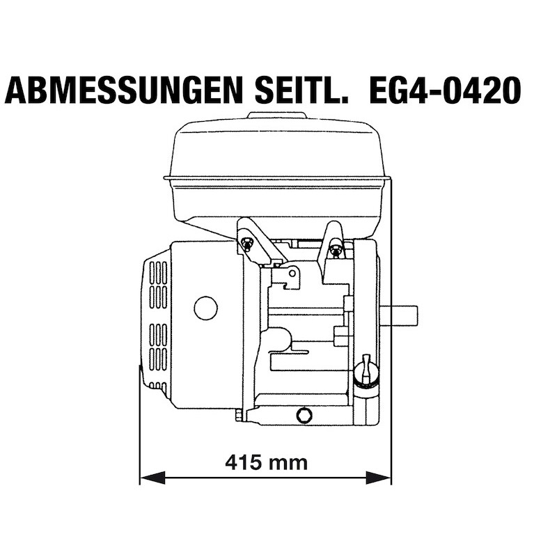 Rotek benzínový motor EG4-0420-5HE-KW25.4x88.5