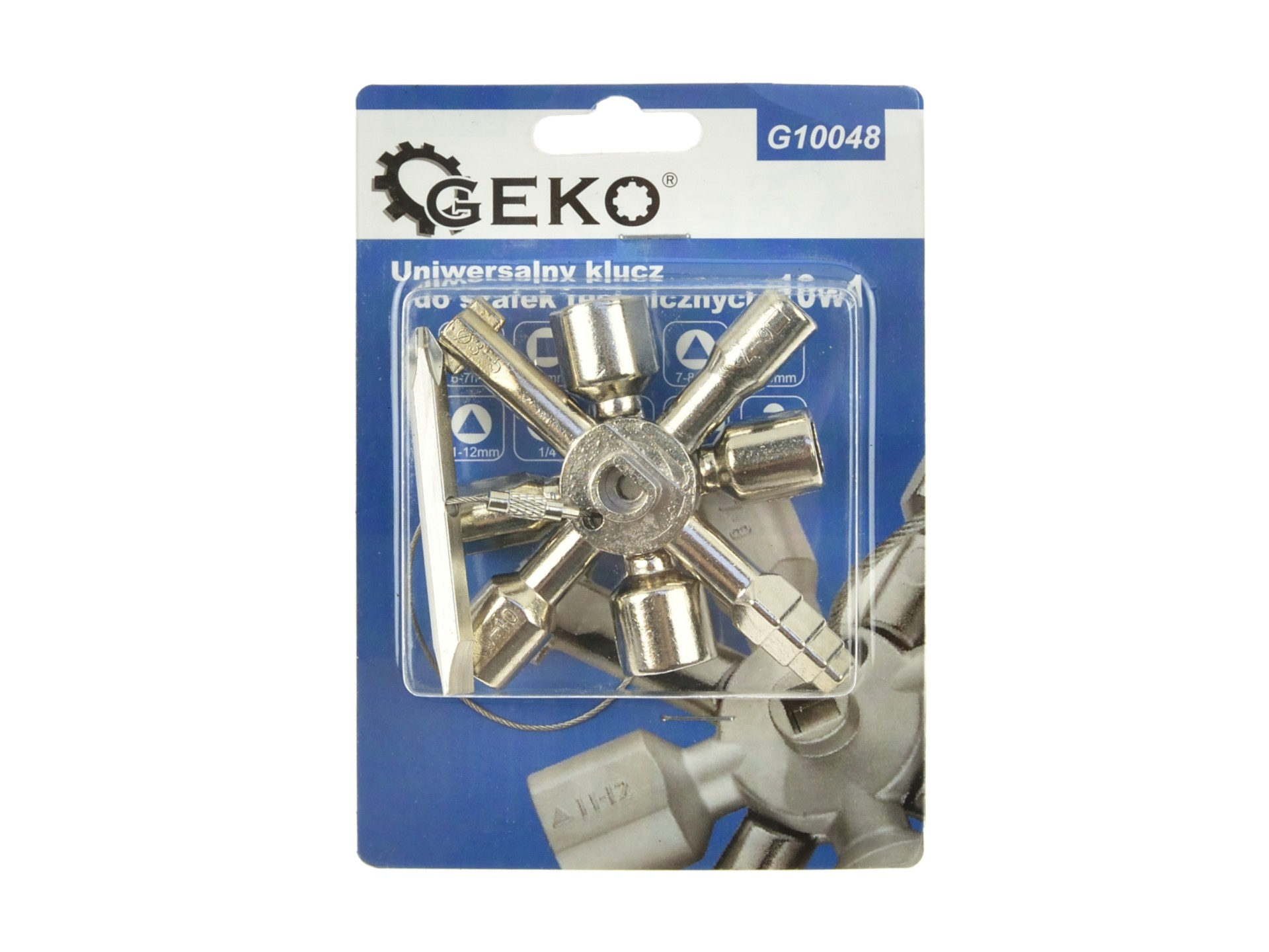 Univerzálny kľúč na rozvodné skrine 10v1 - GEKO G10048