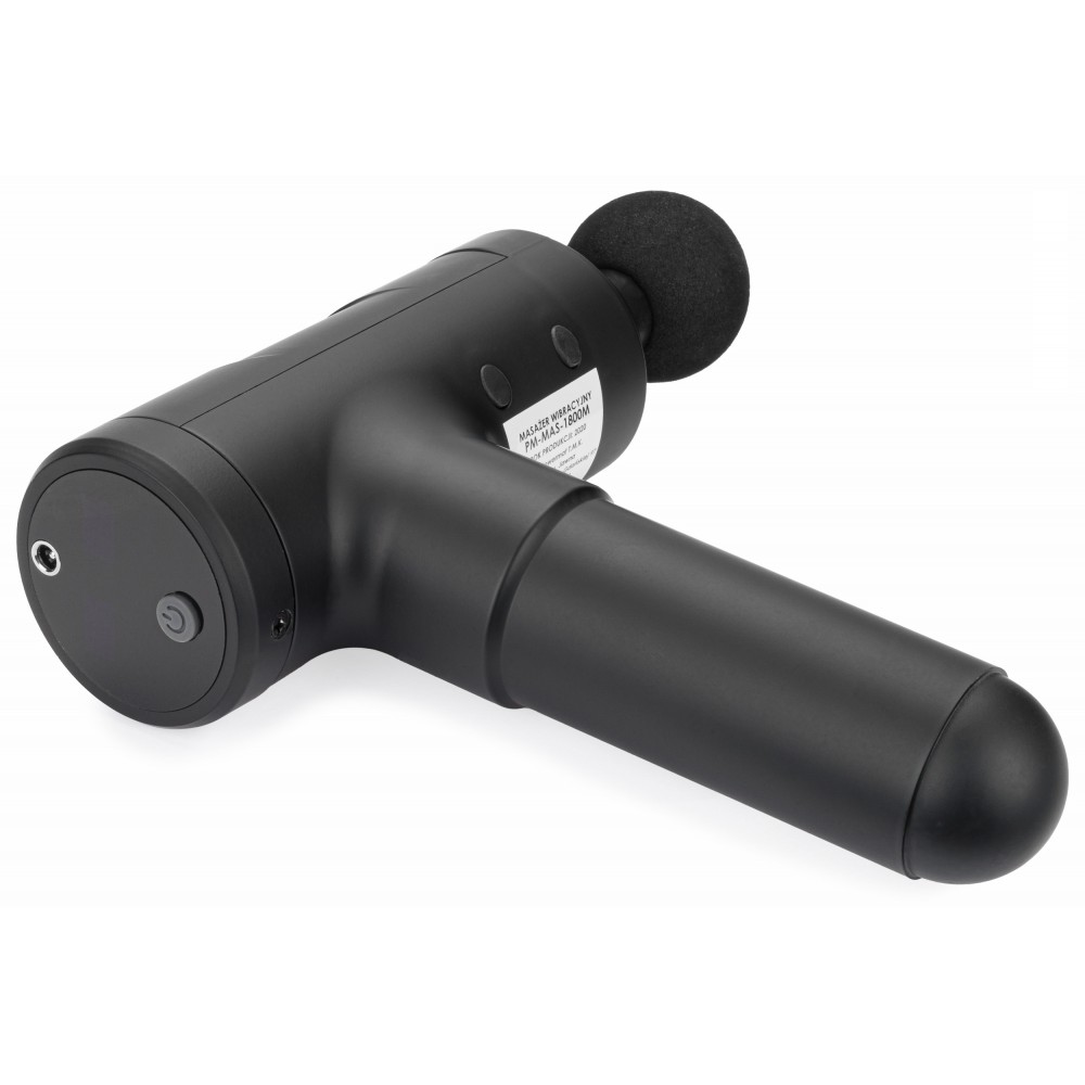 Masážna pištoľ (1800mAh) + 6 hlavíc PM-MAS-1800BM