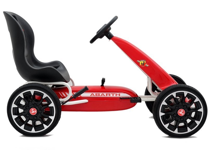 LeanToys Abarth Gokart s pedálmi, EVA kolesá, červená