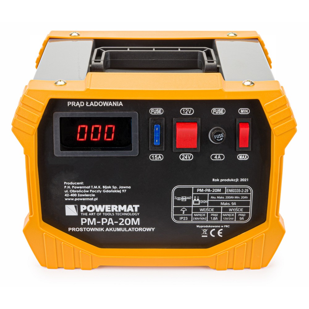 Nabíjačka batérií 18A 12 / 24V PM-PA-20M - POWERMAT