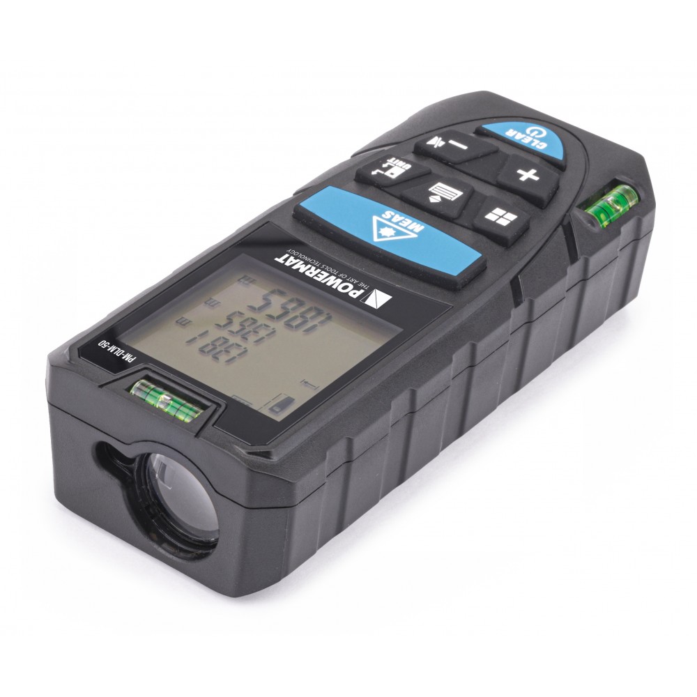 Laserový diaľkomer, merač vzdialenosti 50m PM-DLM-50 - POWERMAT