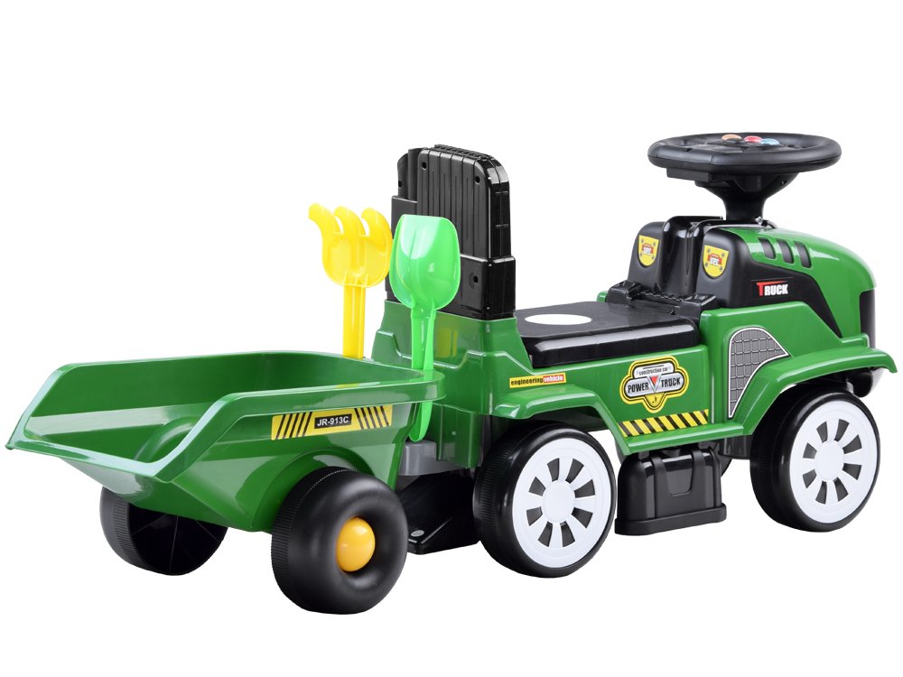 Joko Odrážadlo traktor s vlečkou, zelená